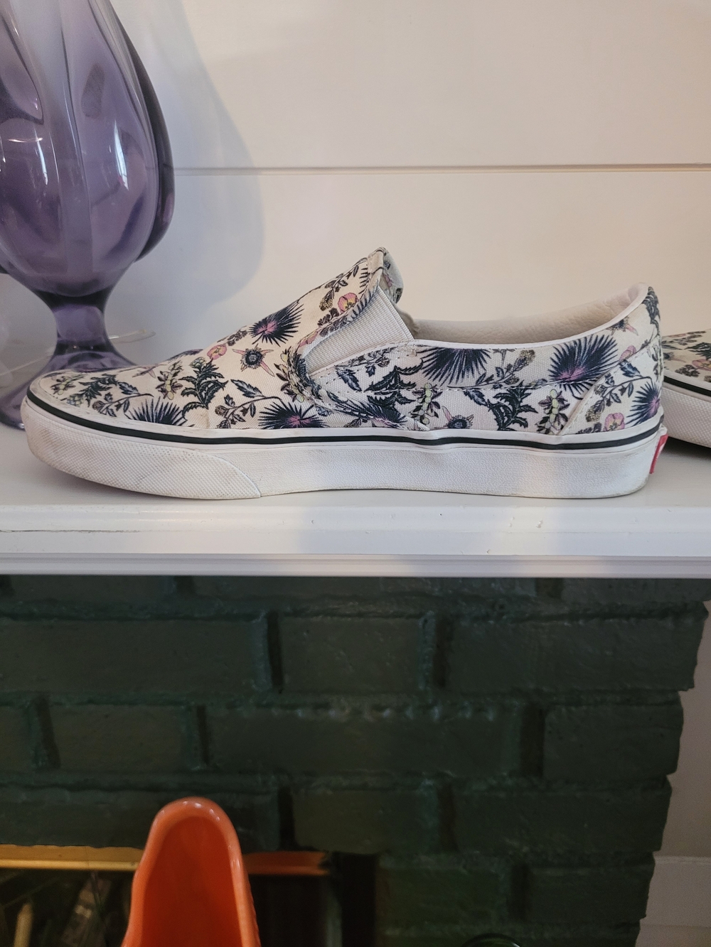 Vans Slip-On Floral Canvas Sneakers - Picture 9 of 13